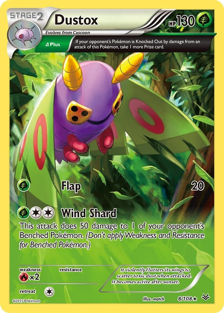 Image for Dustox (8 Delta) (8/108) [XY - Roaring Skies] - Pokemon