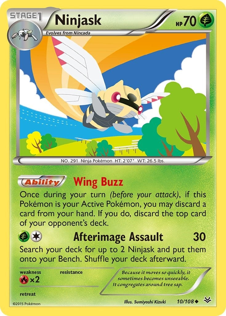 Image for Ninjask (10/108) [XY - Roaring Skies] - Pokemon