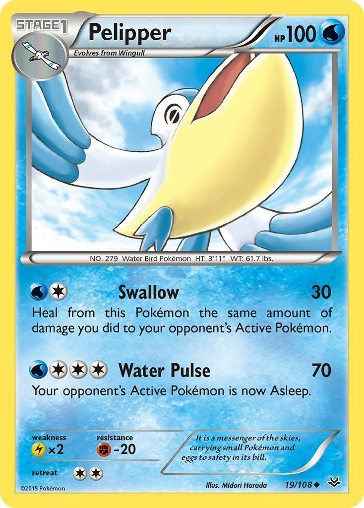Image for Pelipper (19/108) [XY - Roaring Skies] - Pokemon