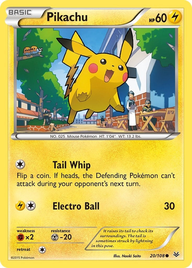 Image for Pikachu (20/108) [XY - Roaring Skies] - Pokemon