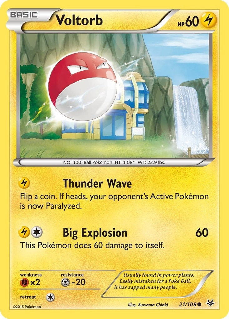 Image for Voltorb (21/108) [XY - Roaring Skies] - Pokemon