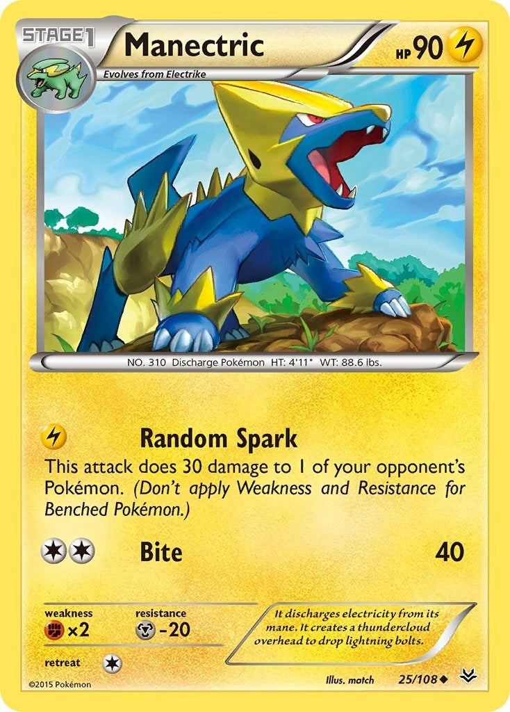 Image for Manectric (25/108) [XY - Roaring Skies] - Pokemon