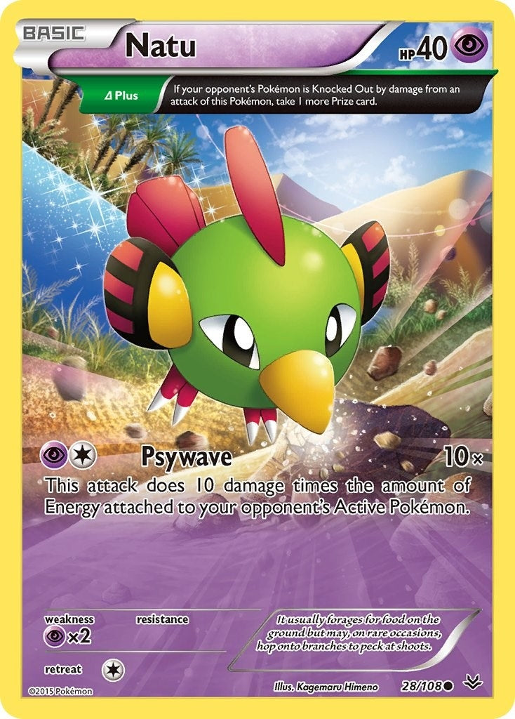 Image for Natu (28 Delta) (28/108) [XY - Roaring Skies] - Pokemon