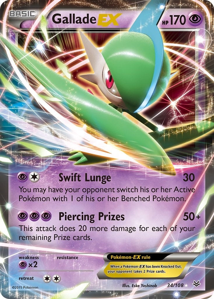 Image for Gallade EX (34/108) [XY - Roaring Skies] - Pokemon
