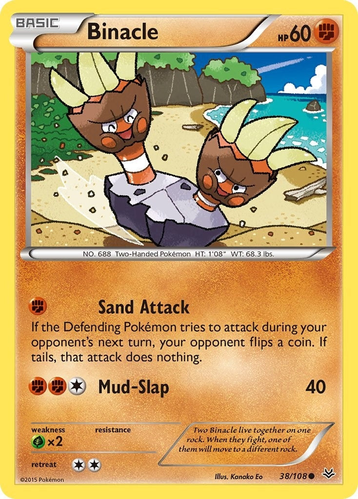 Image for Binacle (38/108) [XY - Roaring Skies] - Pokemon