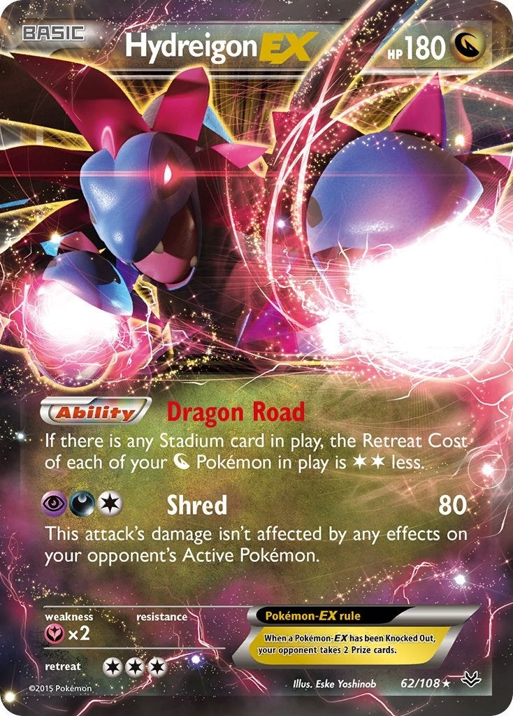 Image for Hydreigon EX (62/108) [XY - Roaring Skies] - Pokemon