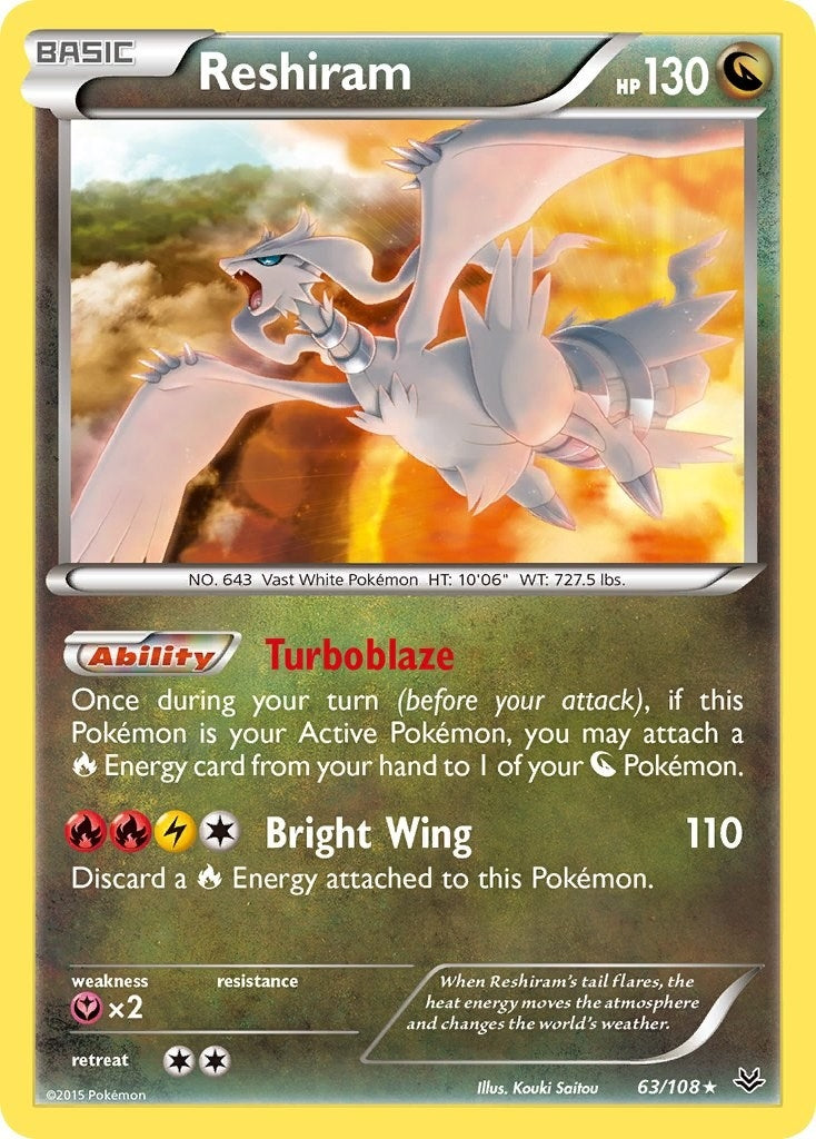 Image for Reshiram (63/108) [XY - Roaring Skies] - Pokemon