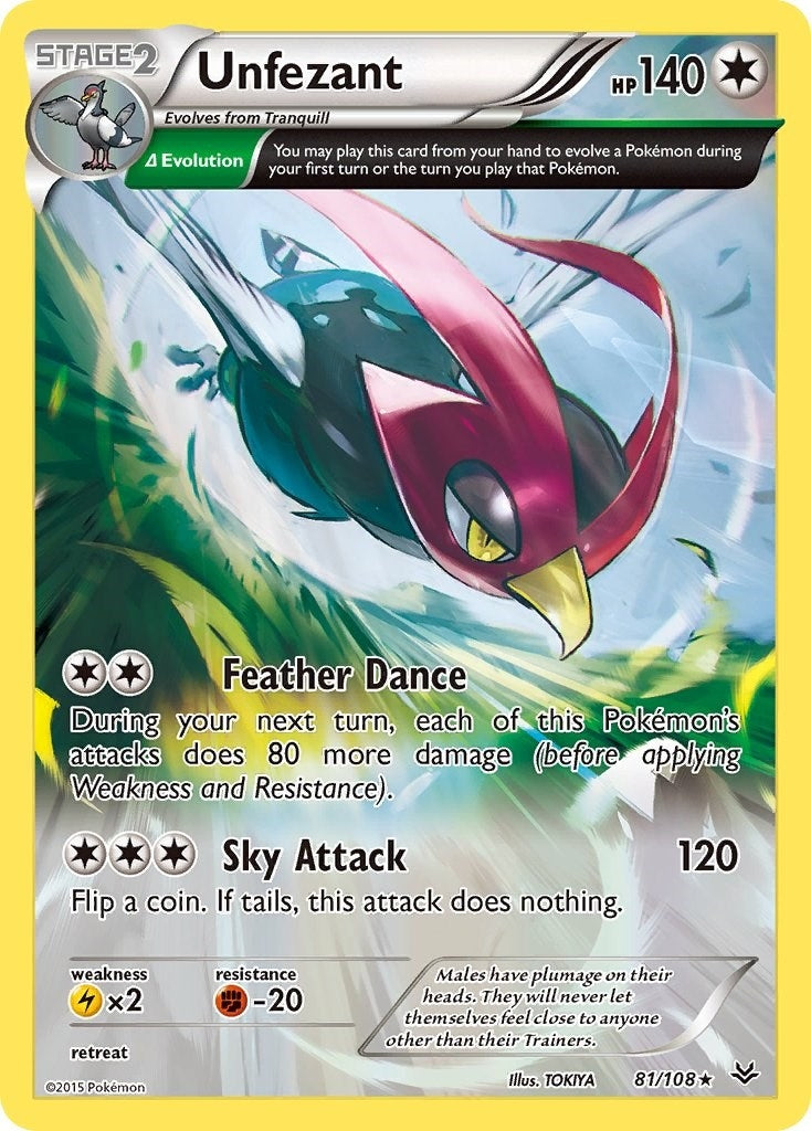 Image for Unfezant (81 Delta) (81/108) [XY - Roaring Skies] - Pokemon