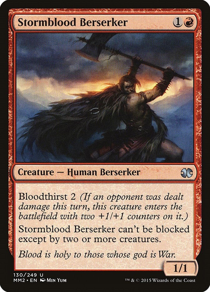 Image for Stormblood Berserker (130) [Modern Masters 2015] - Magic: The Gathering