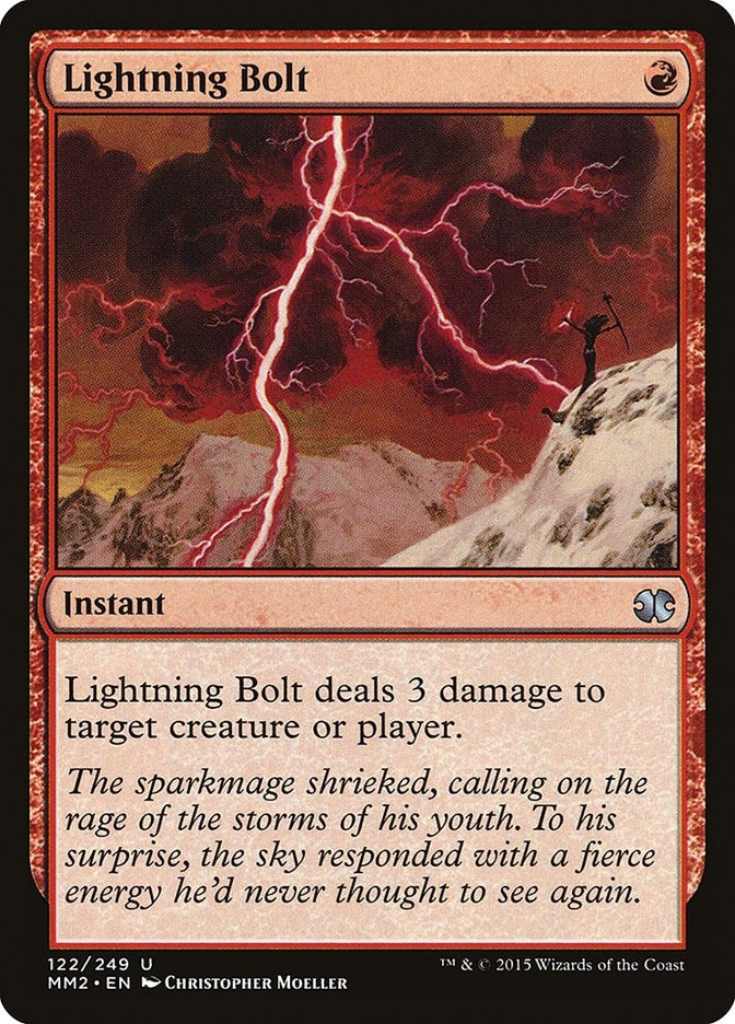 Image for Lightning Bolt (122) [Modern Masters 2015] - Magic: The Gathering