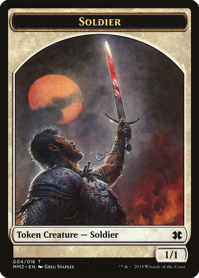 Image for Soldier Token (4) [Modern Masters 2015] - Magic: The Gathering