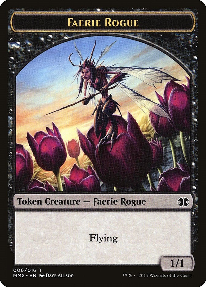 Image for Faerie Rogue Token (6) [Modern Masters 2015] - Magic: The Gathering