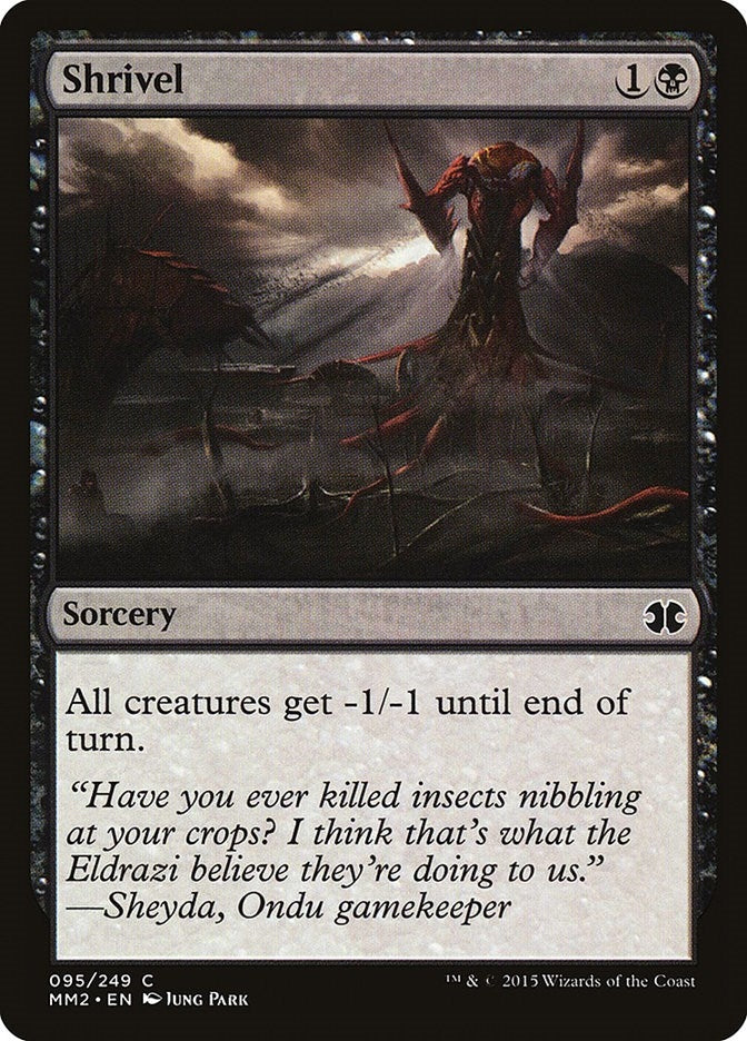 Image for Shrivel (95) [Modern Masters 2015] - Magic: The Gathering