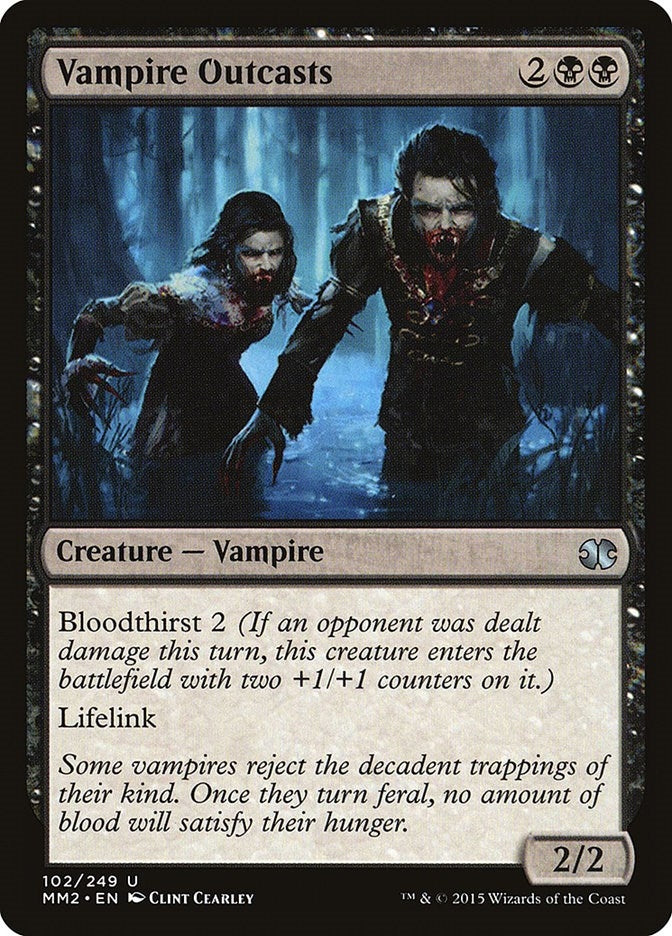 Image for Vampire Outcasts (102) [Modern Masters 2015] - Magic: The Gathering