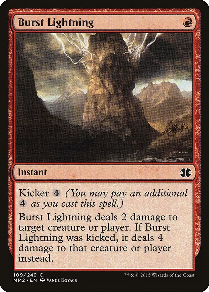 Image for Burst Lightning (109) [Modern Masters 2015] - Magic: The Gathering