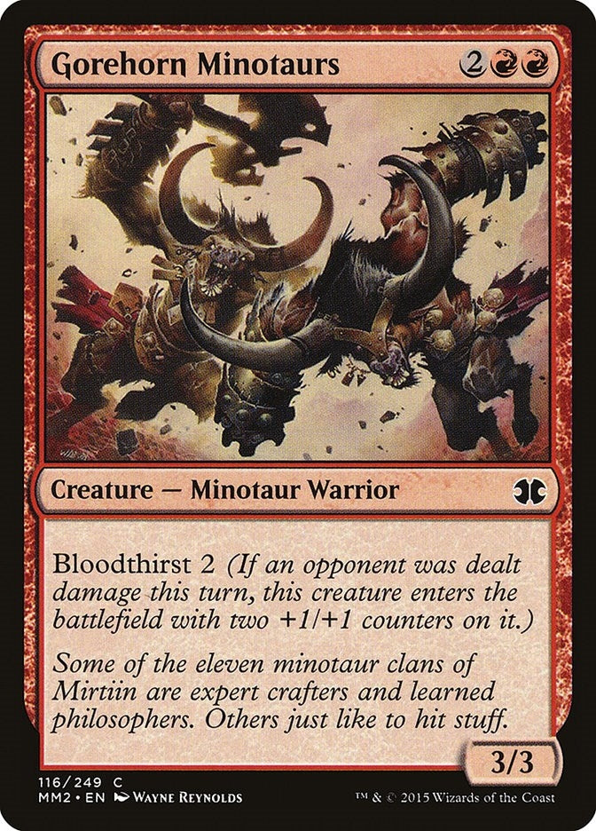 Image for Gorehorn Minotaurs (116) [Modern Masters 2015] - Magic: The Gathering