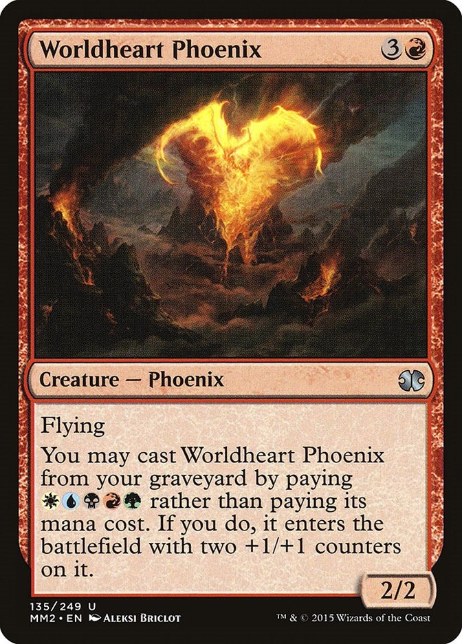 Image for Worldheart Phoenix (135) [Modern Masters 2015] - Magic: The Gathering