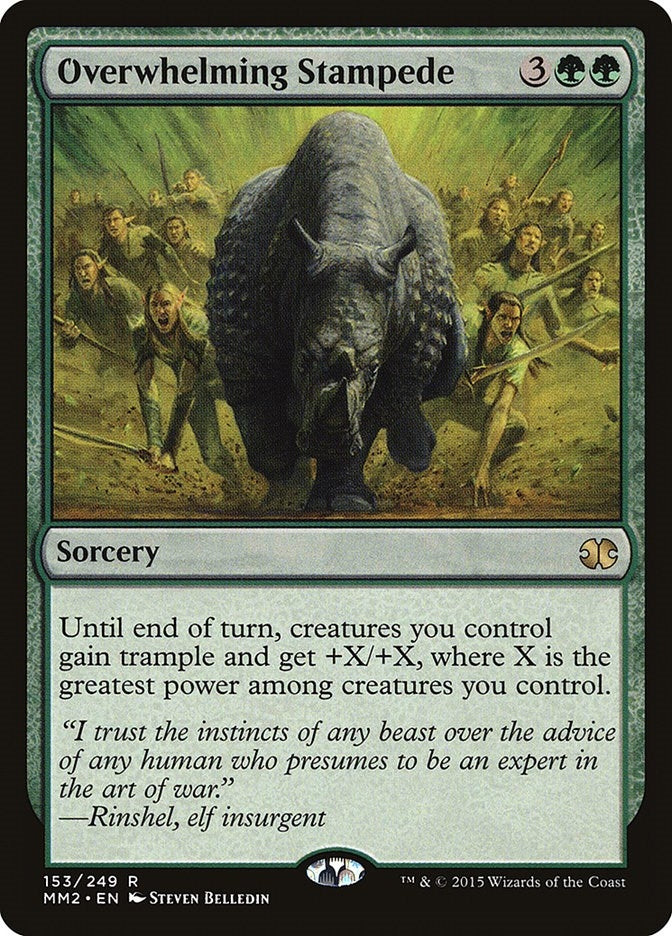 Image for Overwhelming Stampede (153) [Modern Masters 2015] - Magic: The Gathering