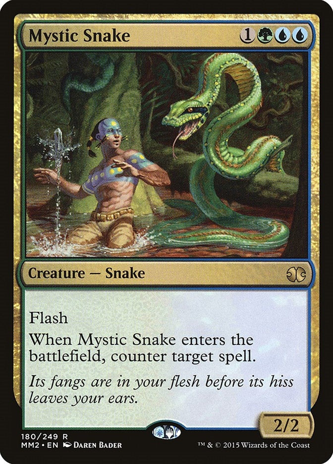 Image for Mystic Snake (180) [Modern Masters 2015] - Magic: The Gathering