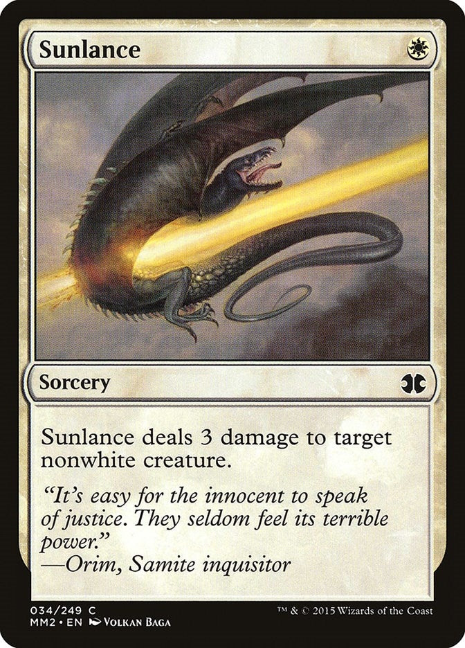 Image for Sunlance (34) [Modern Masters 2015] - Magic: The Gathering