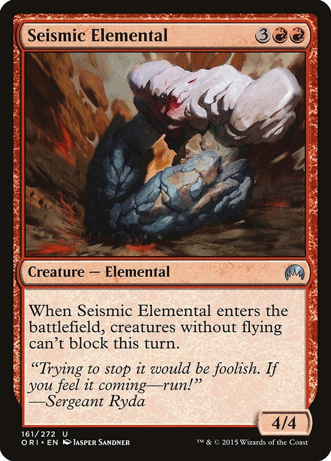 Image for Seismic Elemental (161) [Magic Origins] - Magic: The Gathering