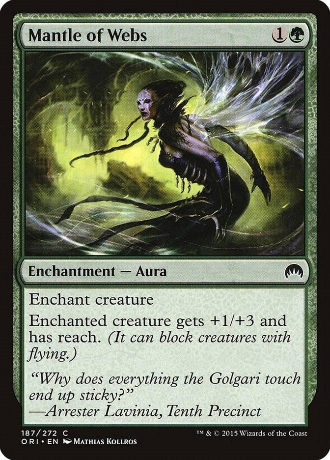 Image for Mantle of Webs (187) [Magic Origins] - Magic: The Gathering