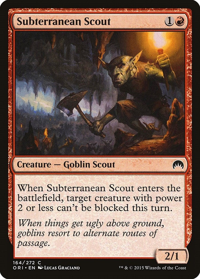 Image for Subterranean Scout (164) [Magic Origins] - Magic: The Gathering