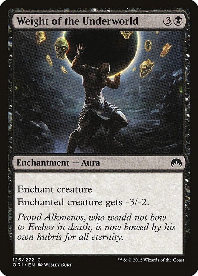 Image for Weight of the Underworld (126) [Magic Origins] - Magic: The Gathering