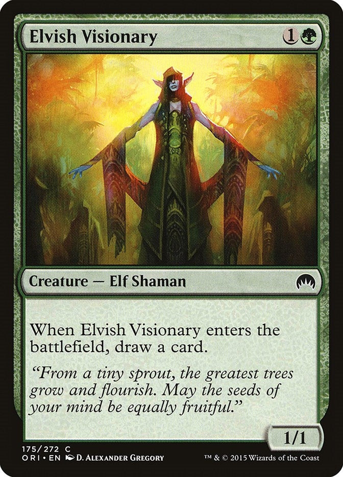 Image for Elvish Visionary (175) [Magic Origins] - Magic: The Gathering