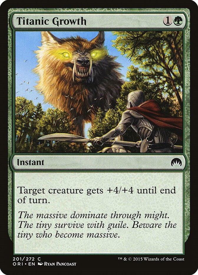 Image for Titanic Growth (201) [Magic Origins] - Magic: The Gathering